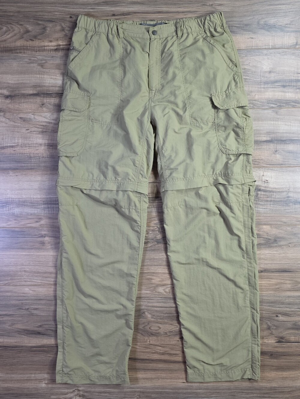 REI Convertible Cargo Hiking Pants Khaki Tan Size XL 36L Unisex
